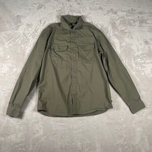 Mountain Hardwear Men's Shirt Button Up Ripstop Outdoor Gorpcore L Green